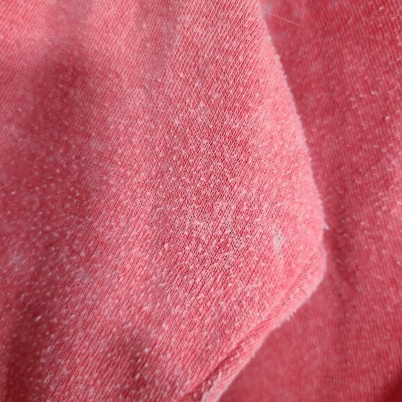 Ocean Drive salmon pink distressed pullover well worn sweater size Large - Picture 8 of 11